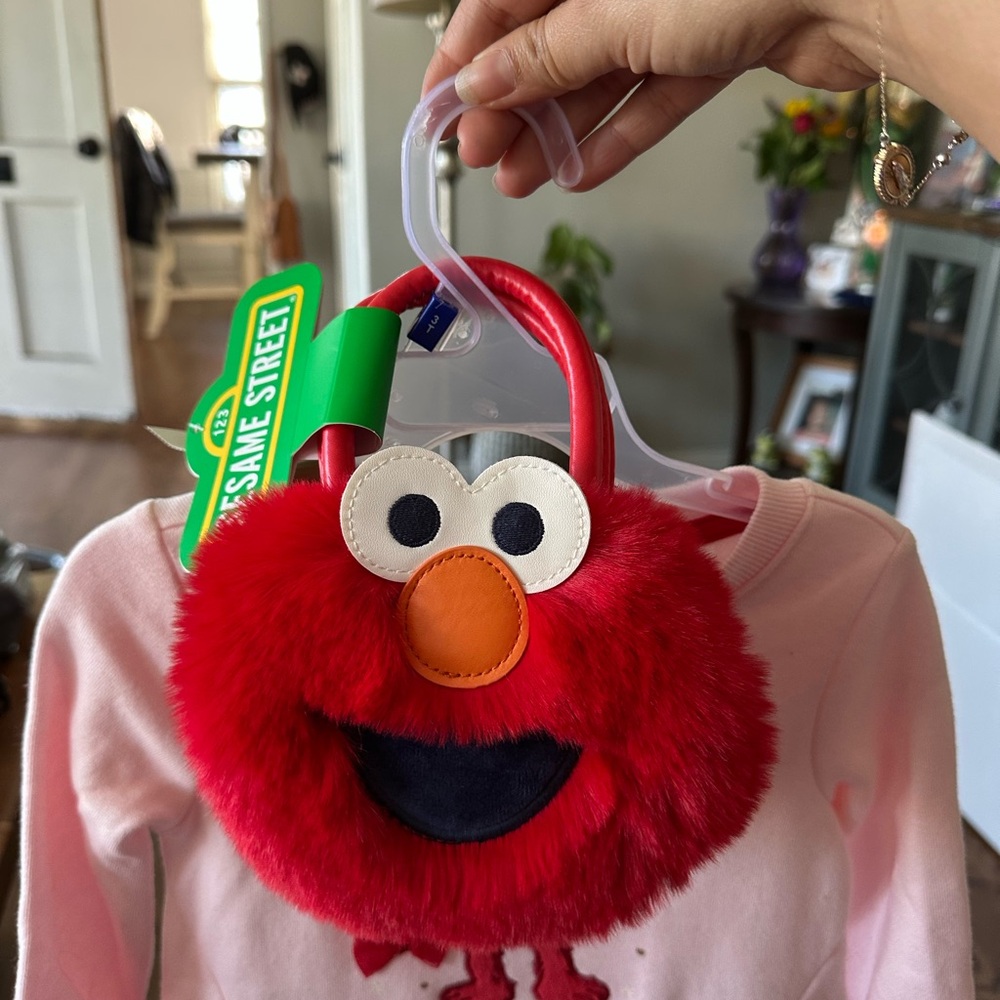 Sesame Street Red and Pink Elmo Dress With  Purse